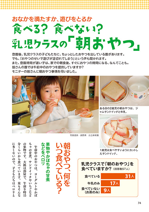 おなかを満たすか、遊びをとるか 食べる？ 食べない？ 乳児クラスの「朝おやつ」